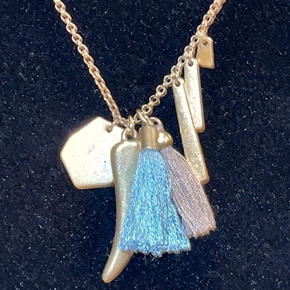 J Crew matted gold chain necklace.